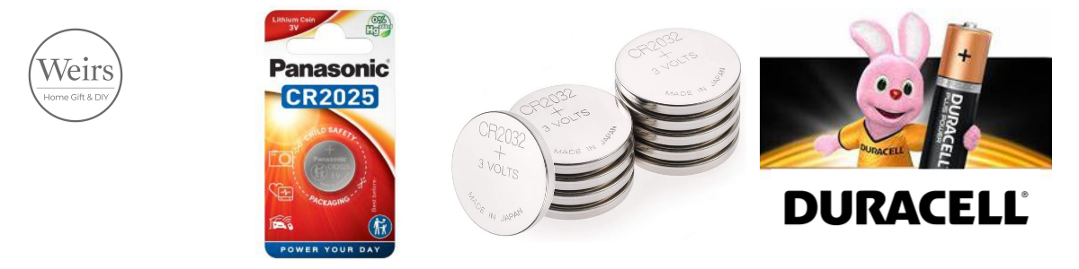 Coin Batteries Collection by Weirs of Baggot St Home Gift and Hardware DIY