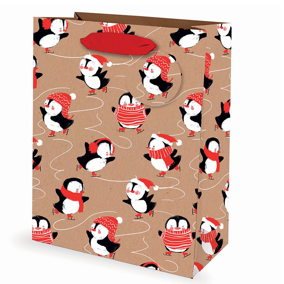 Christmas Gift Bag | Large Penguin Craft  by Weirs of Baggot Street