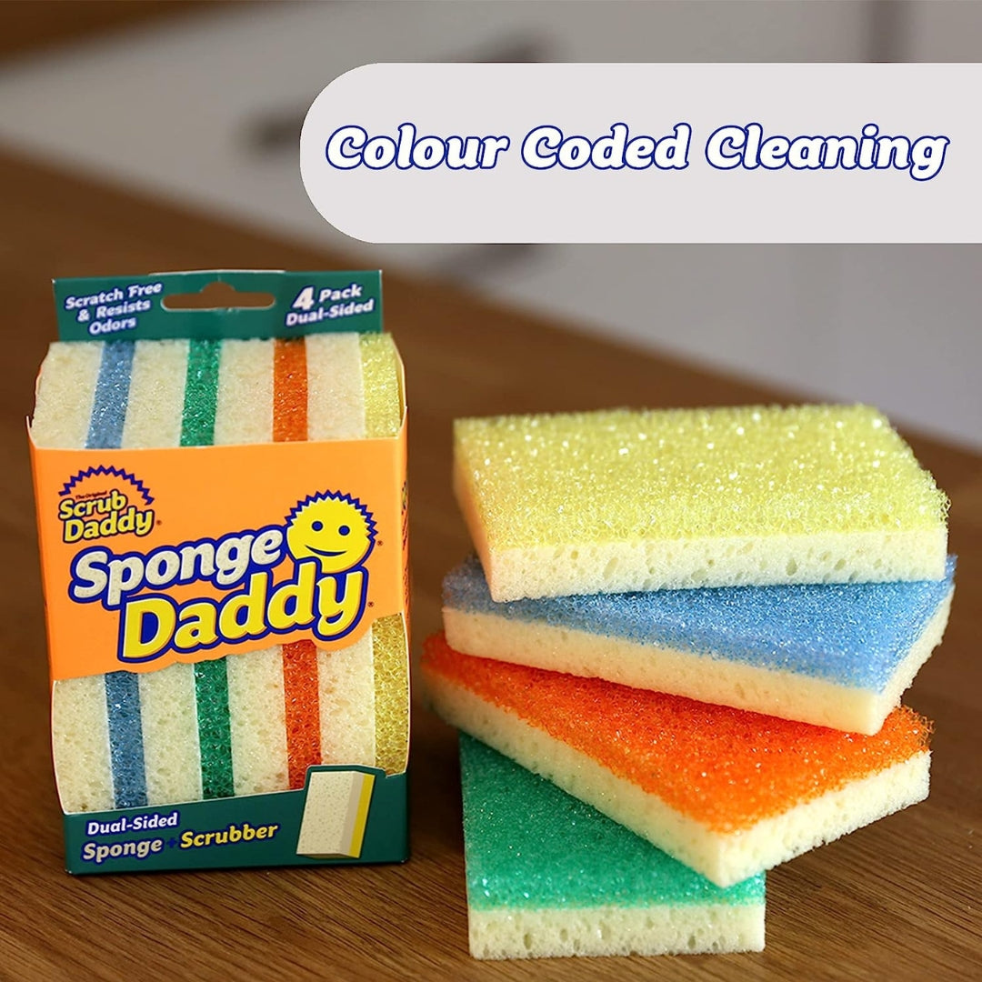 Cleaning | Scrub Daddy Sponge Daddy With Pink 4Pk by Weirs of Baggot Street