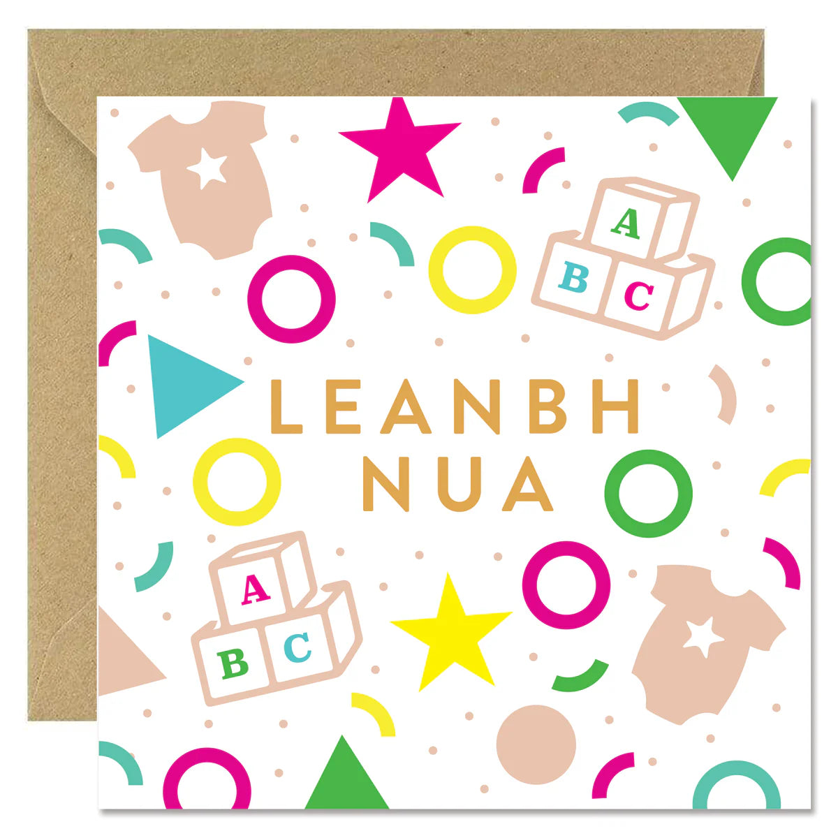 Fabulous Gifts Bold Bunny Leanbh Nua Shape Card by Weirs of Baggot Street