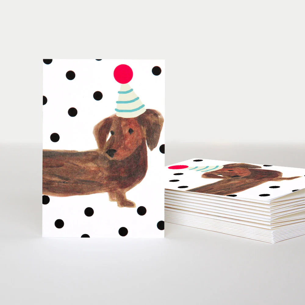 Fabulous Gifts Caroline Gardner  Sausage Dog Blank 10PK Card by Weirs of Baggot Street