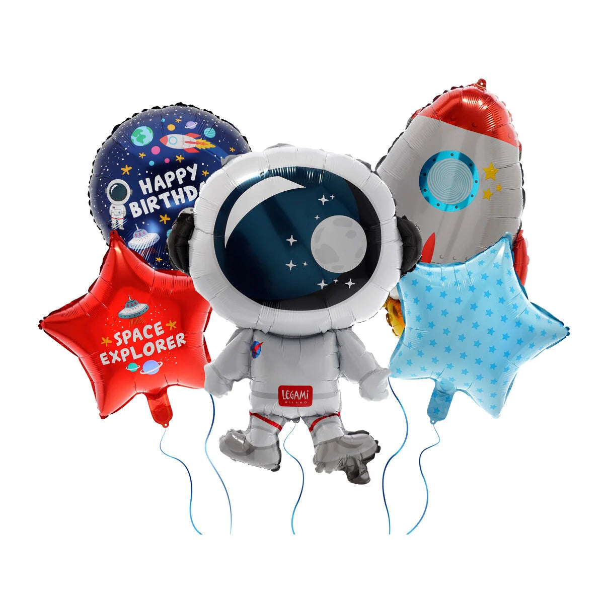 Fabulous Gifts Celebration and Party Legami 5 Birthday Party Balloons - Space by Weirs of Baggot Street