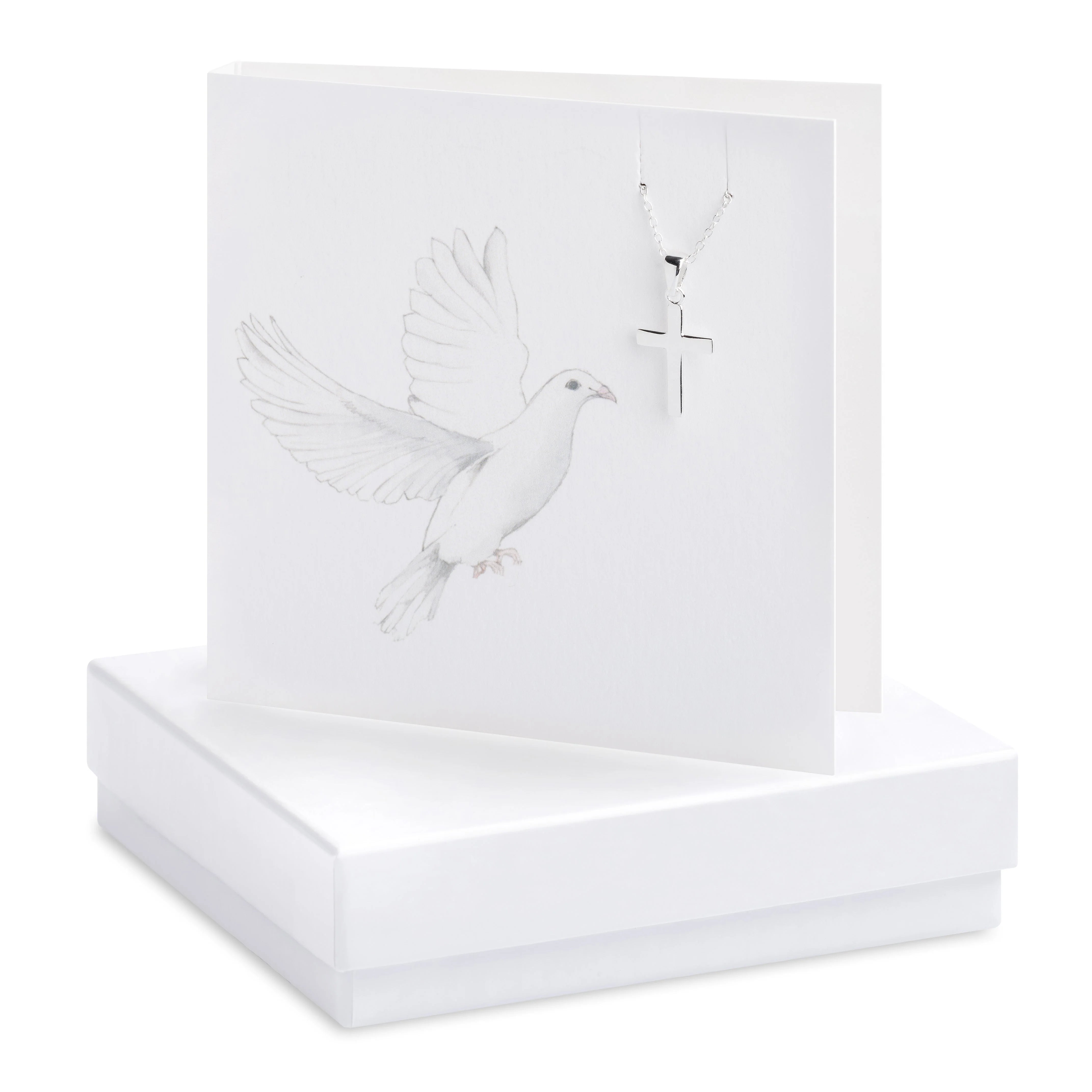 Fabulous Gifts Crumble & Core Box Dove & Cross Necklace Card by Weirs of Baggot Street