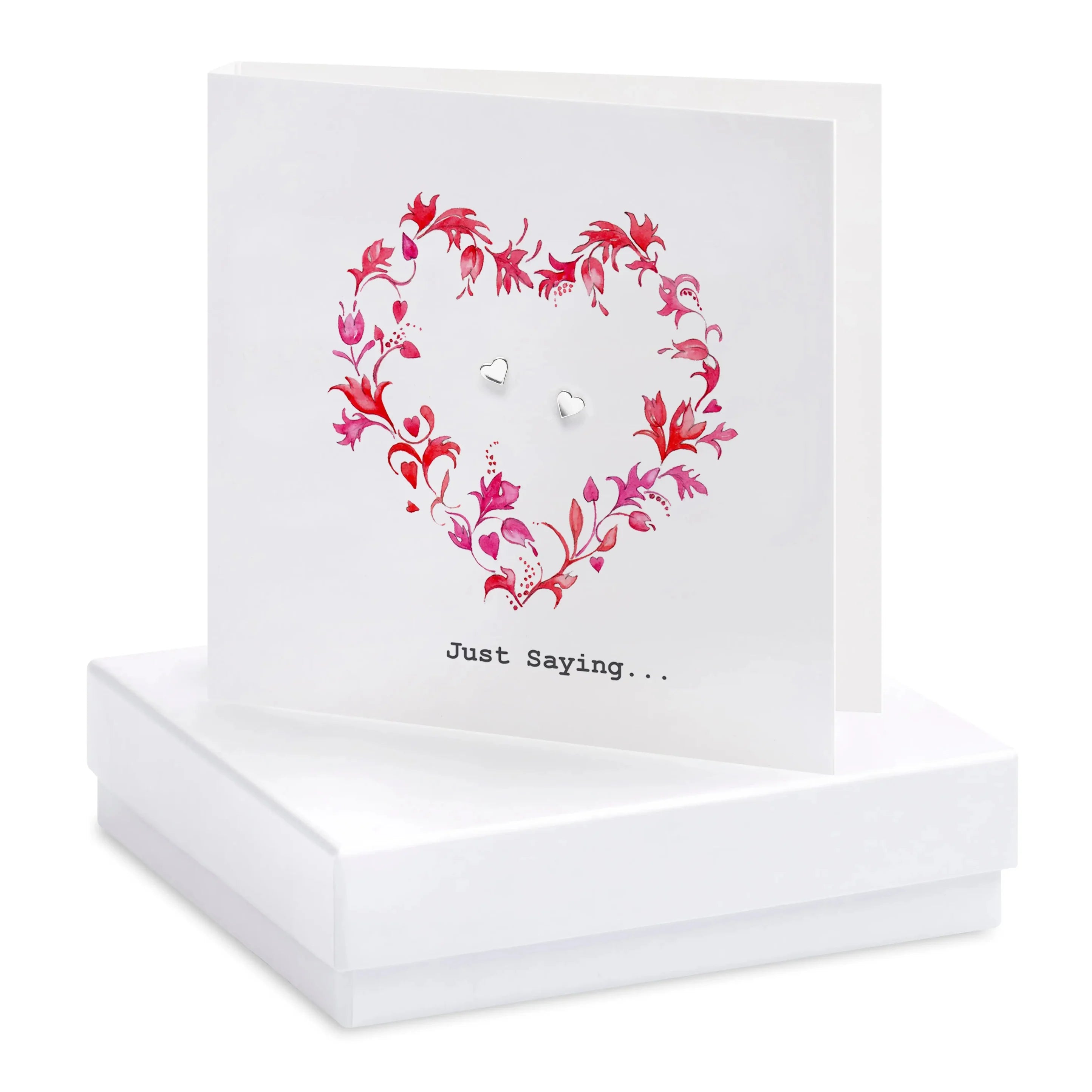 Fabulous Gifts Crumble & Core Box Red Heart Earring Card  by Weirs of Baggot Street