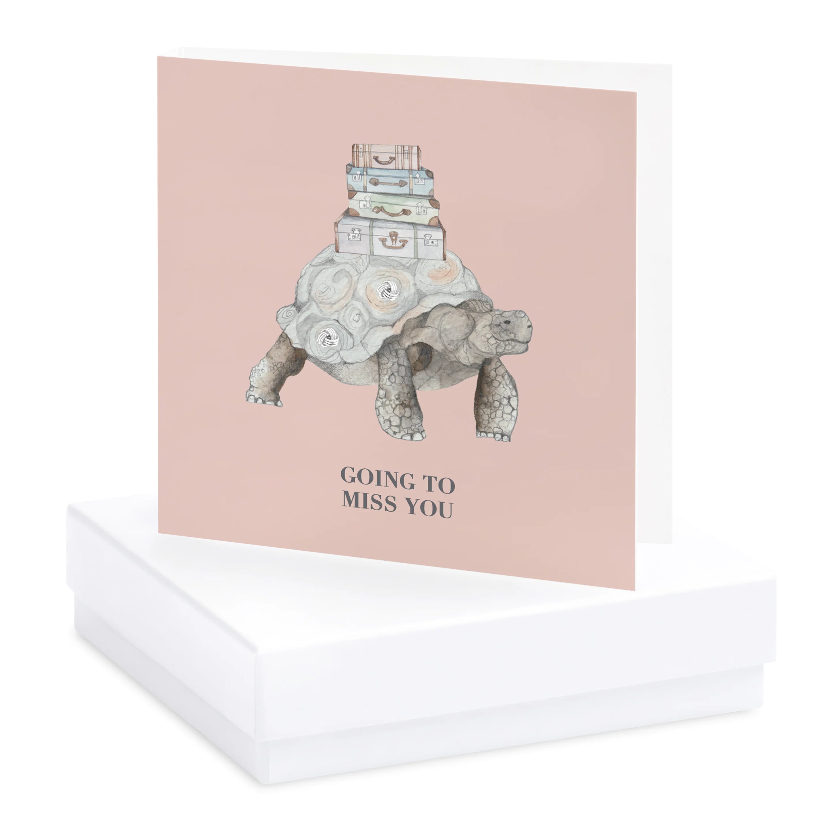 Fabulous Gifts Crumble & Core Box Tortoise Miss You Earring Card by Weirs of Baggot Street