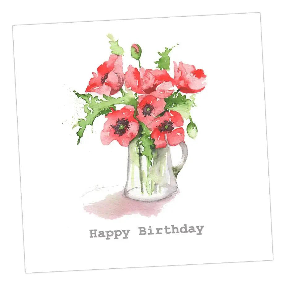 Fabulous Gifts Crumble & Core Poppy Birthday Card  by Weirs of Baggot Street