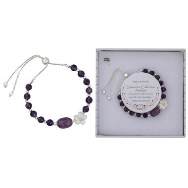 Fabulous Gifts Equilibrium Jewellery Gemstone Amethyst Bracelet by Weirs of Baggot Street