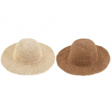 Fabulous Gifts Equilibrium Jewellery Natural Straw Sun Hat  by Weirs of Baggot Street