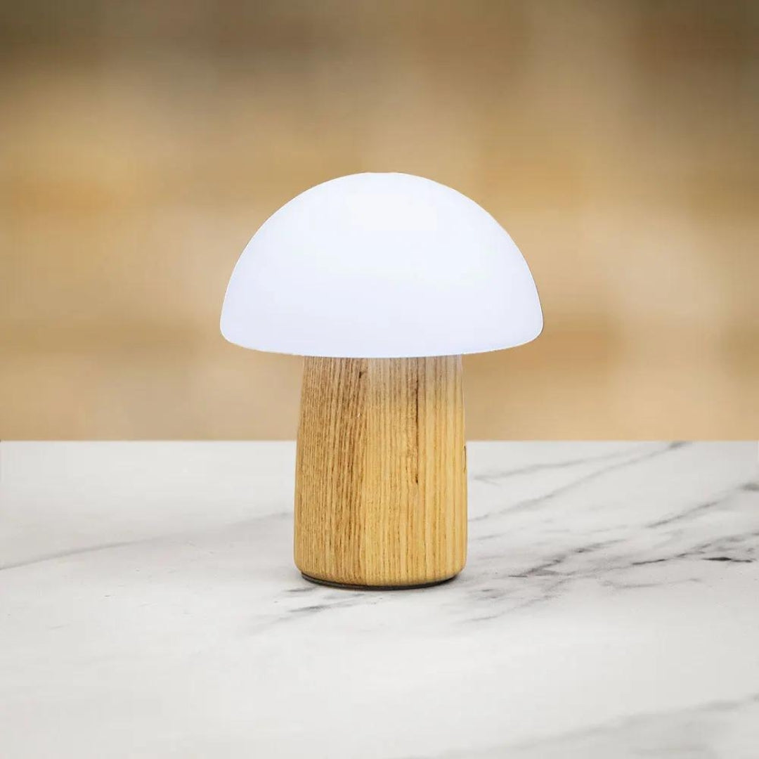 Fabulous Gifts Gingko Design Mini Alice Mushroom Lamp White Ash by Weirs of Baggot Street