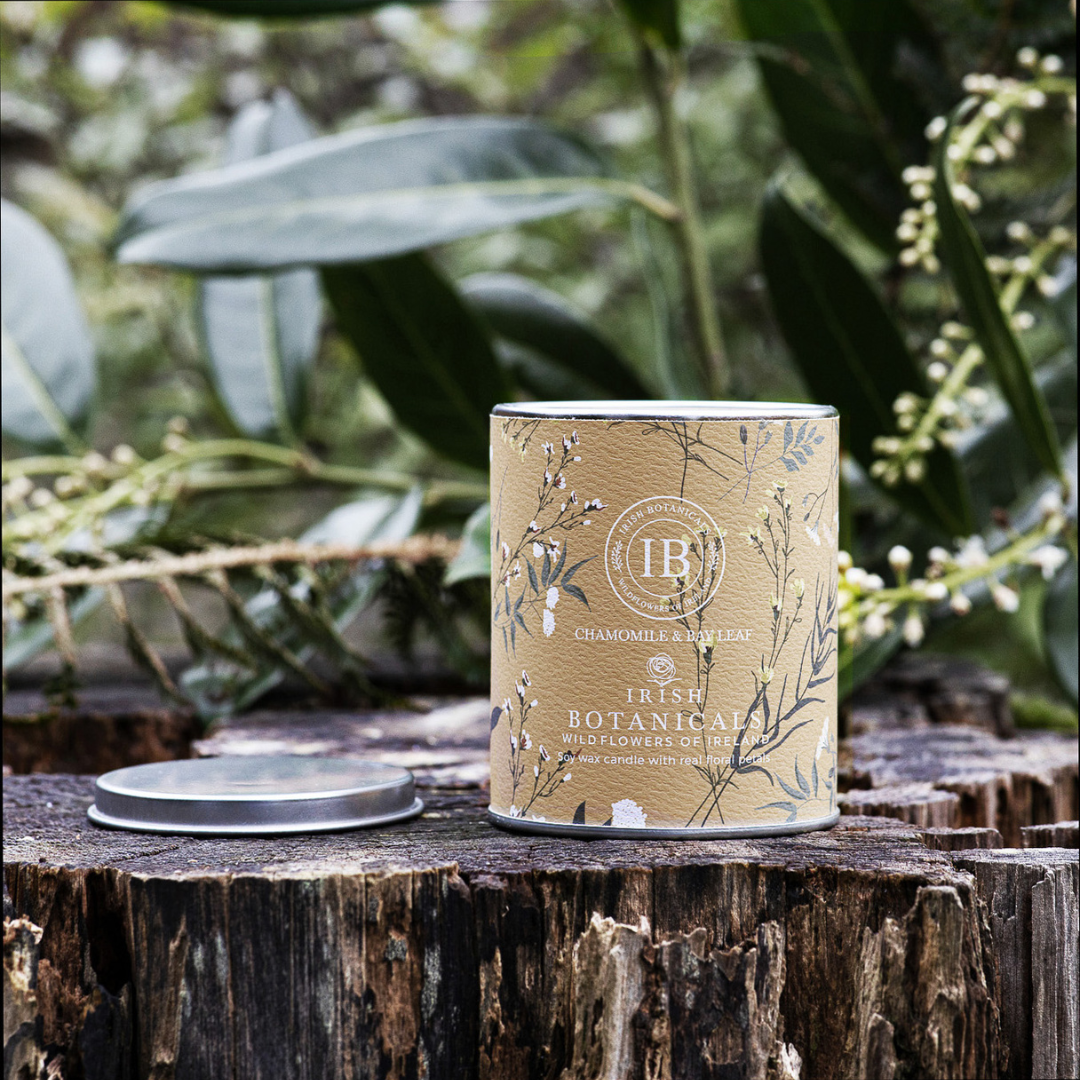 Fabulous Gifts Irish Botanicals Wildflower Chamomile And Bayleaf Tin by Weirs of Baggot Street