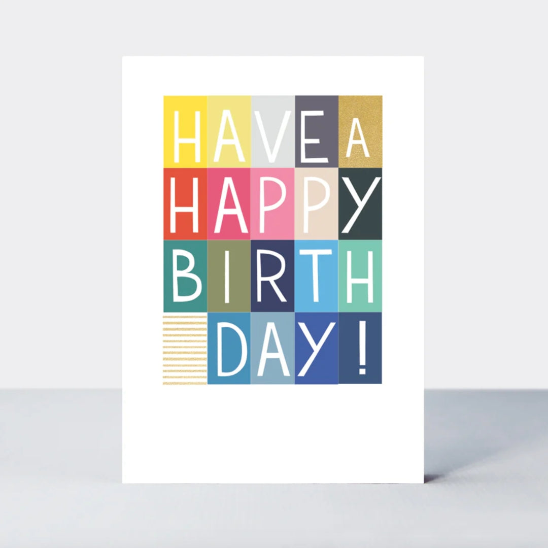Fabulous Gifts Rachel Ellen Happy Colours Birthday Card by Weirs of Baggot Street