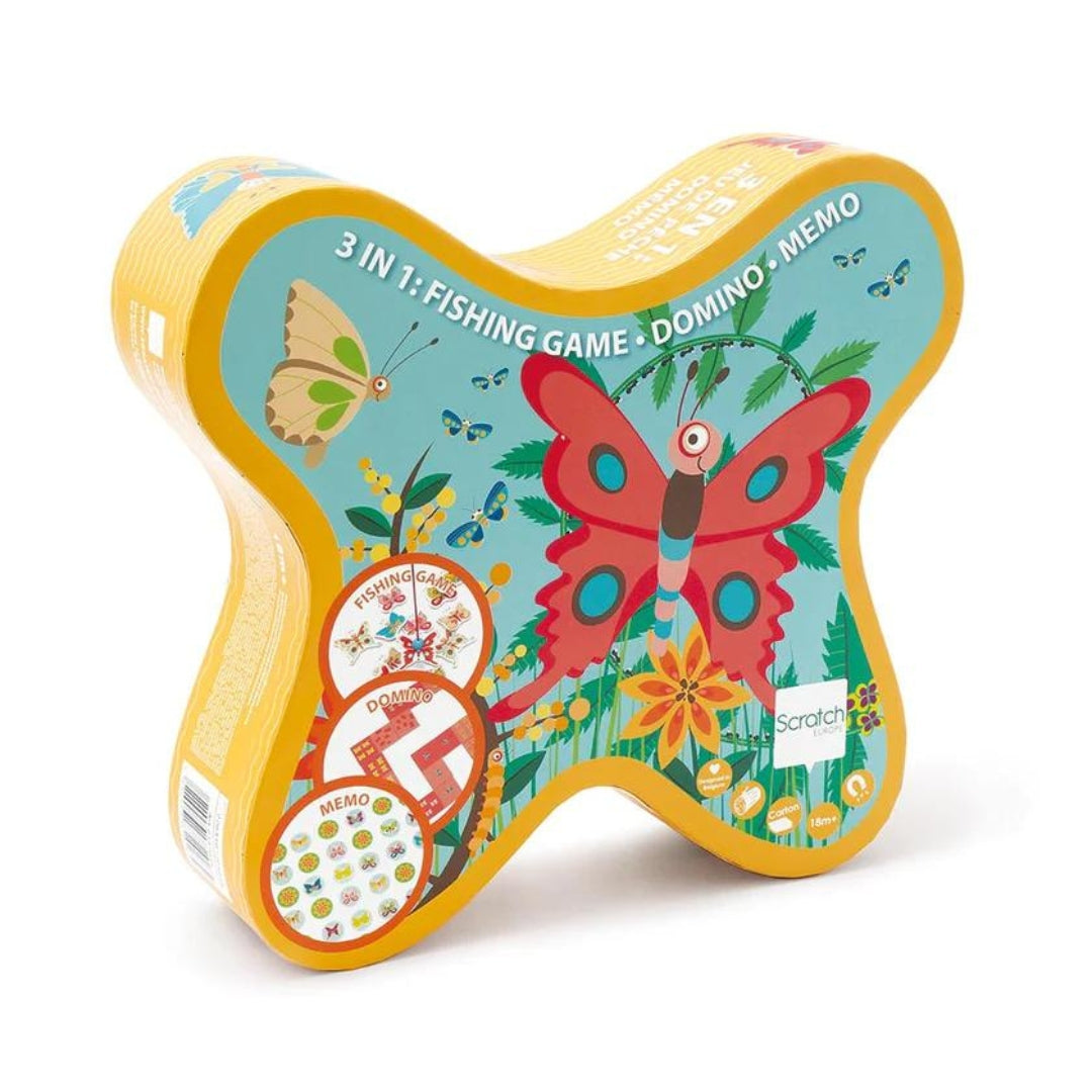 Toys Games and Puzzles Scratch 3-in-1 Butterfly Game by Weirs of Baggot Street