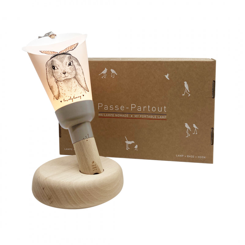 Bubs & Kids | Polochon Portable 5-In-1 Nightlight Taupe Sweet Rabbit by Weirs of Baggot Street