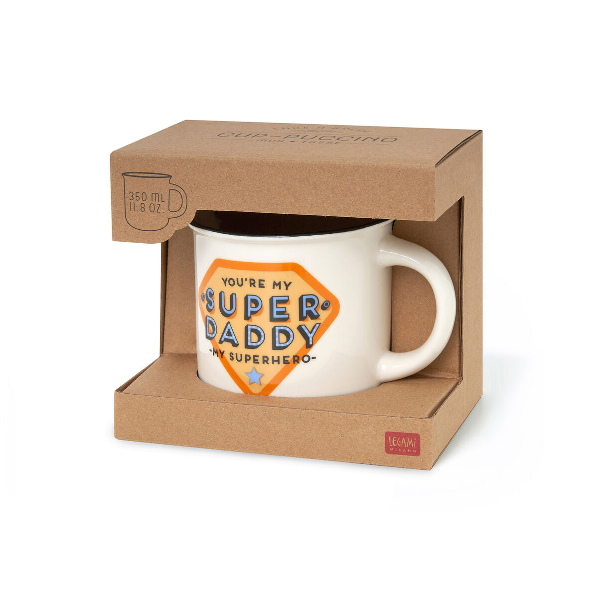 Fab Gifts | Legami Cup-Puccino - Super Daddy by Weirs of Baggot Street