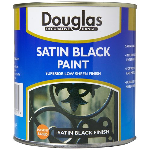 Paint & Decorating | Douglas Satin Paint - Black by Weirs of Baggot St