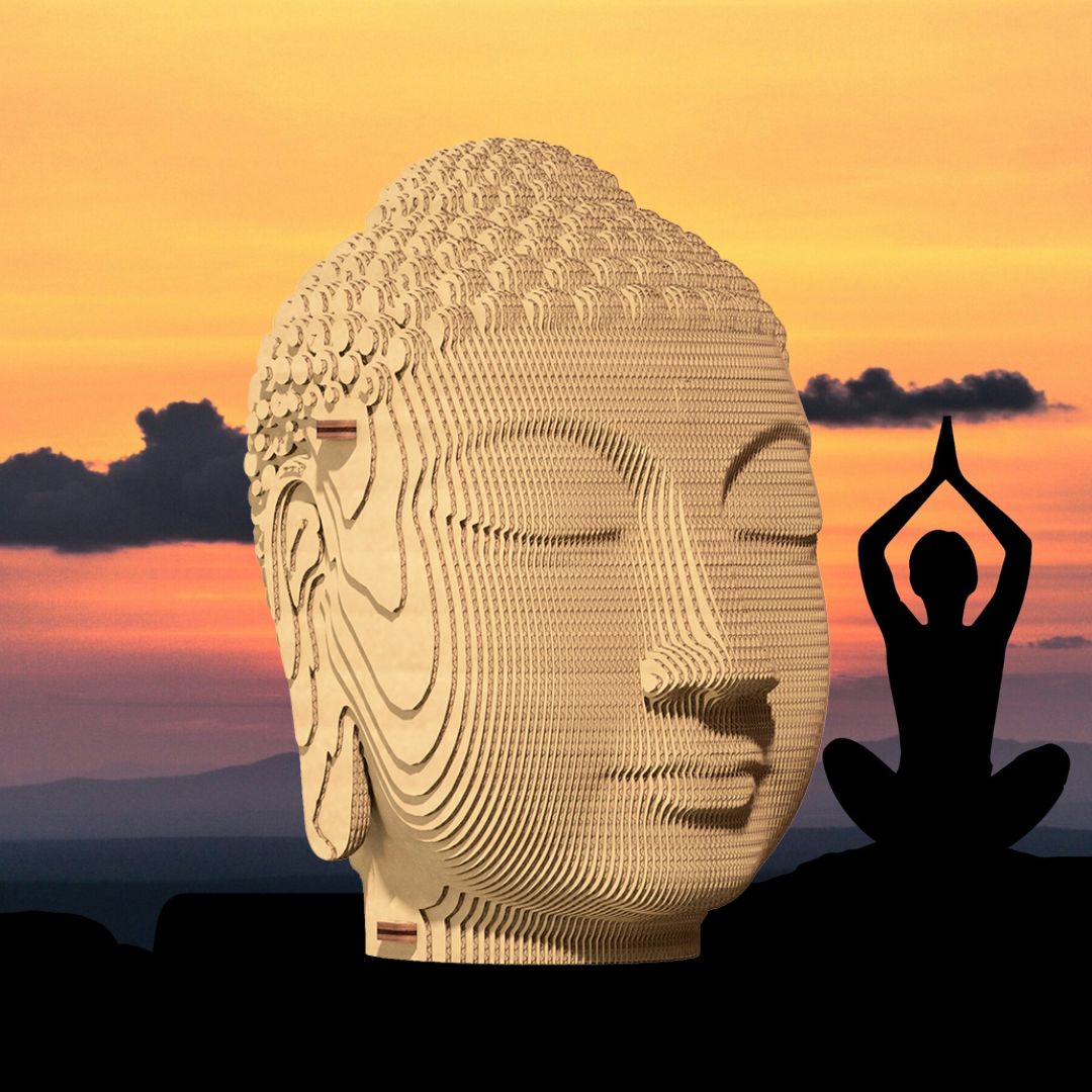 Fab Gifts | Cartonic 3D Cardboard Puzzle Buddah by Weirs of Baggot Street