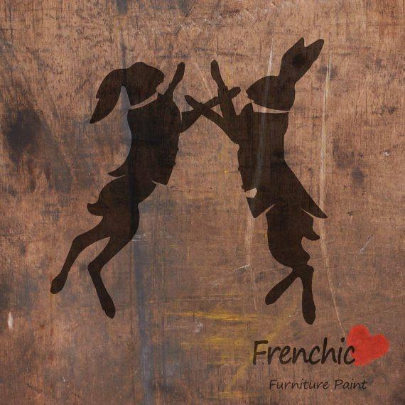Frenchic Paint | Boxing Hares Stencil by Weirs of Baggot St
