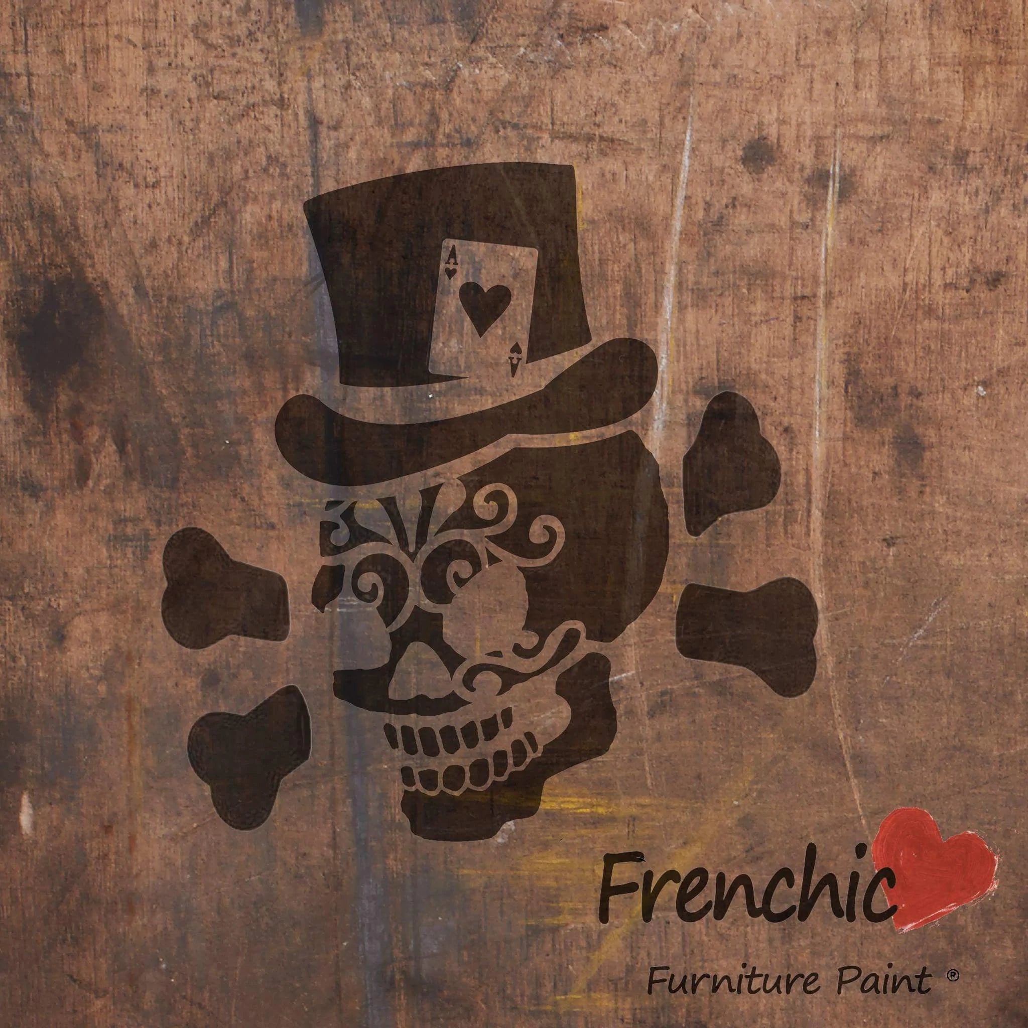 Frenchic Paint | Gambling Jack Stencil by Weirs of Baggot St