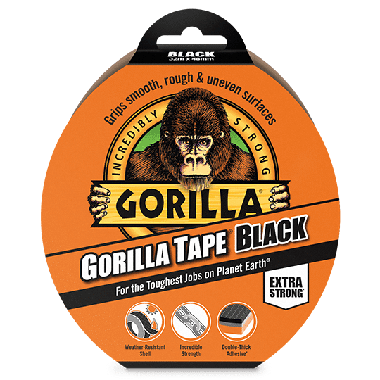 Adhesives | Gorilla Glue Tape Black by Weirs of Baggot St