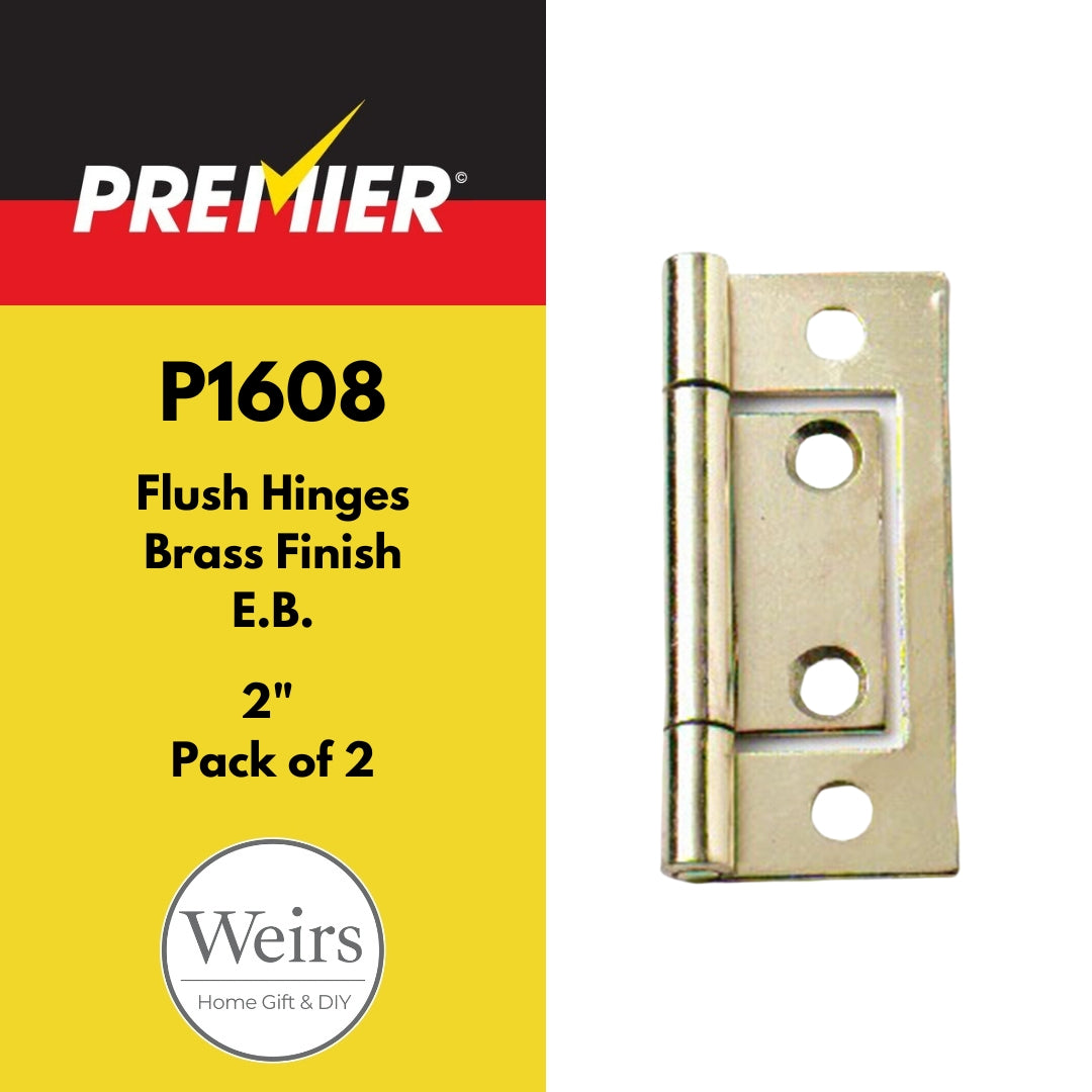 Hinges | Premier Flush E.B Hinges 2" by Weirs of Baggot Street
