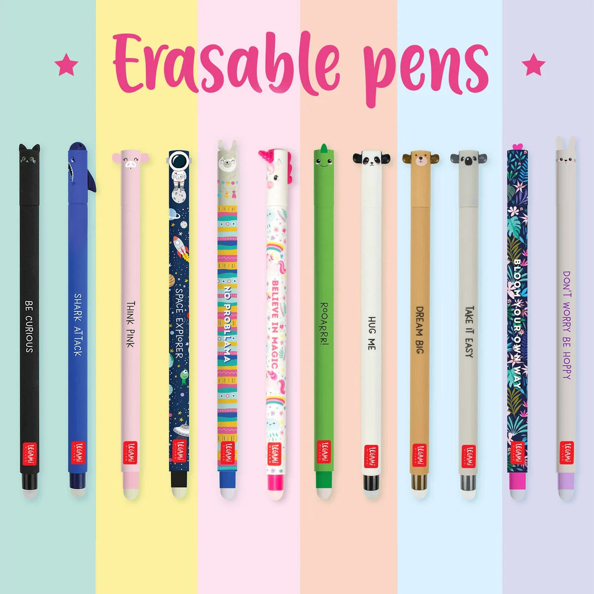 Fabulous Gifts Legami Stationery Legami Erasable Gel Pen Space Black by Weirs of Baggot Street