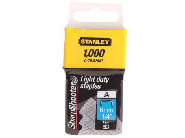 Tools | Light Duty Staples (1000 pack) - 6mm  by Weirs of Baggot St