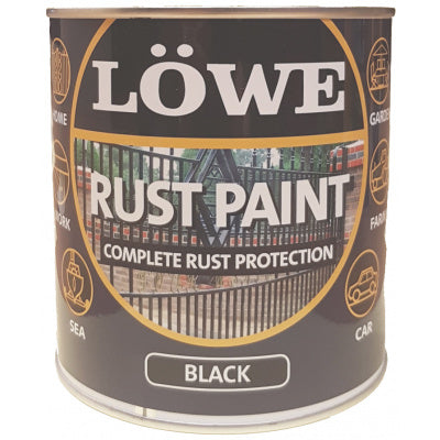 Paint & Decorating | Lowe Rust Paint Metal and Machinery - Black 1L by Weirs of Baggot St