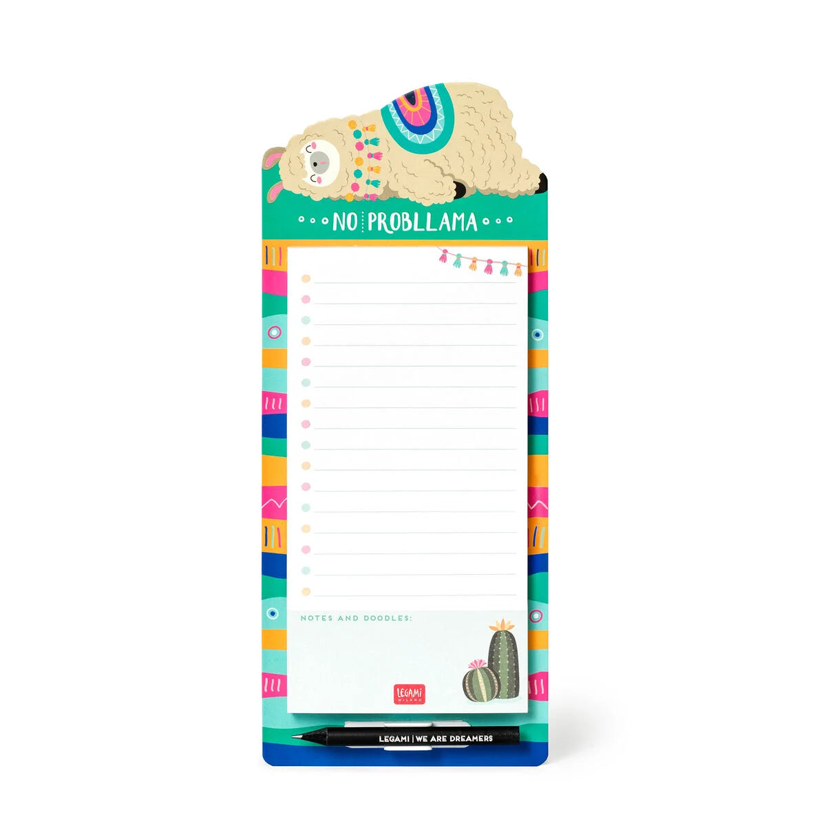 Fab Gifts | Legami Magnetic Notepad Llama by Weirs of Baggot Street