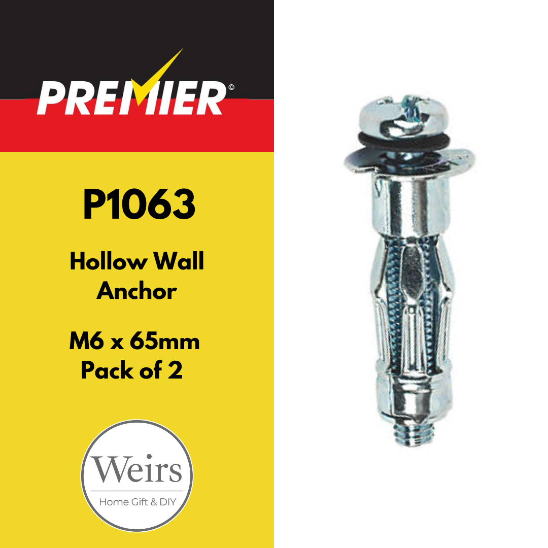 Nuts & Bolts | Premier Hollow Wall Anchors M6x65 by Weirs of Baggot St