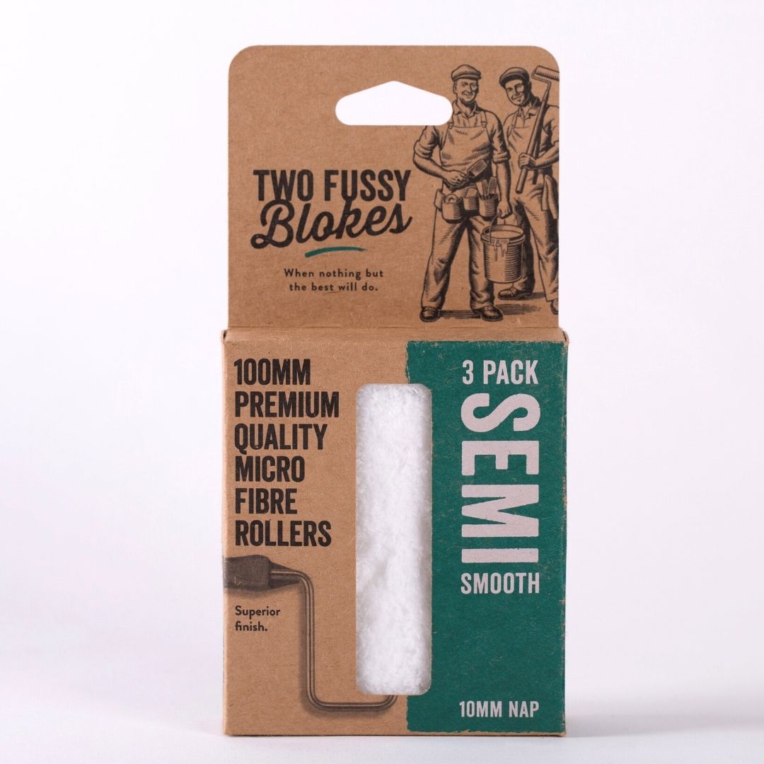 Paint Tools | Two Fussy Blokes Semi Smooth 4inch Rollers 10pk by Weirs of Baggot St