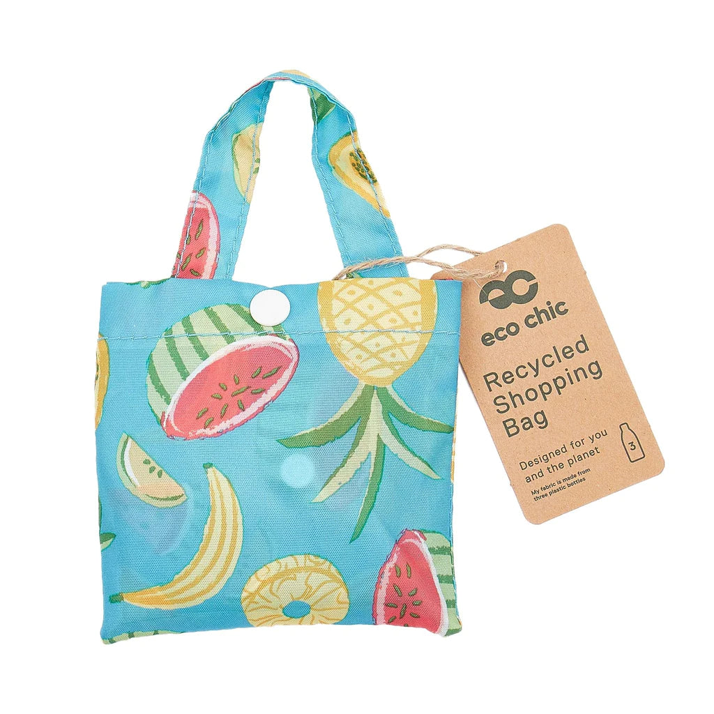 Sustainable Living | Eco Chic Blue Mixed Fruits Shopper by Weirs of Baggot Street
