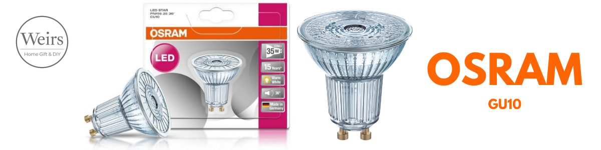 GU10 OSRAM LED Lightbulbs Collection by Weirs of Baggot St Official OSRAM Stockist