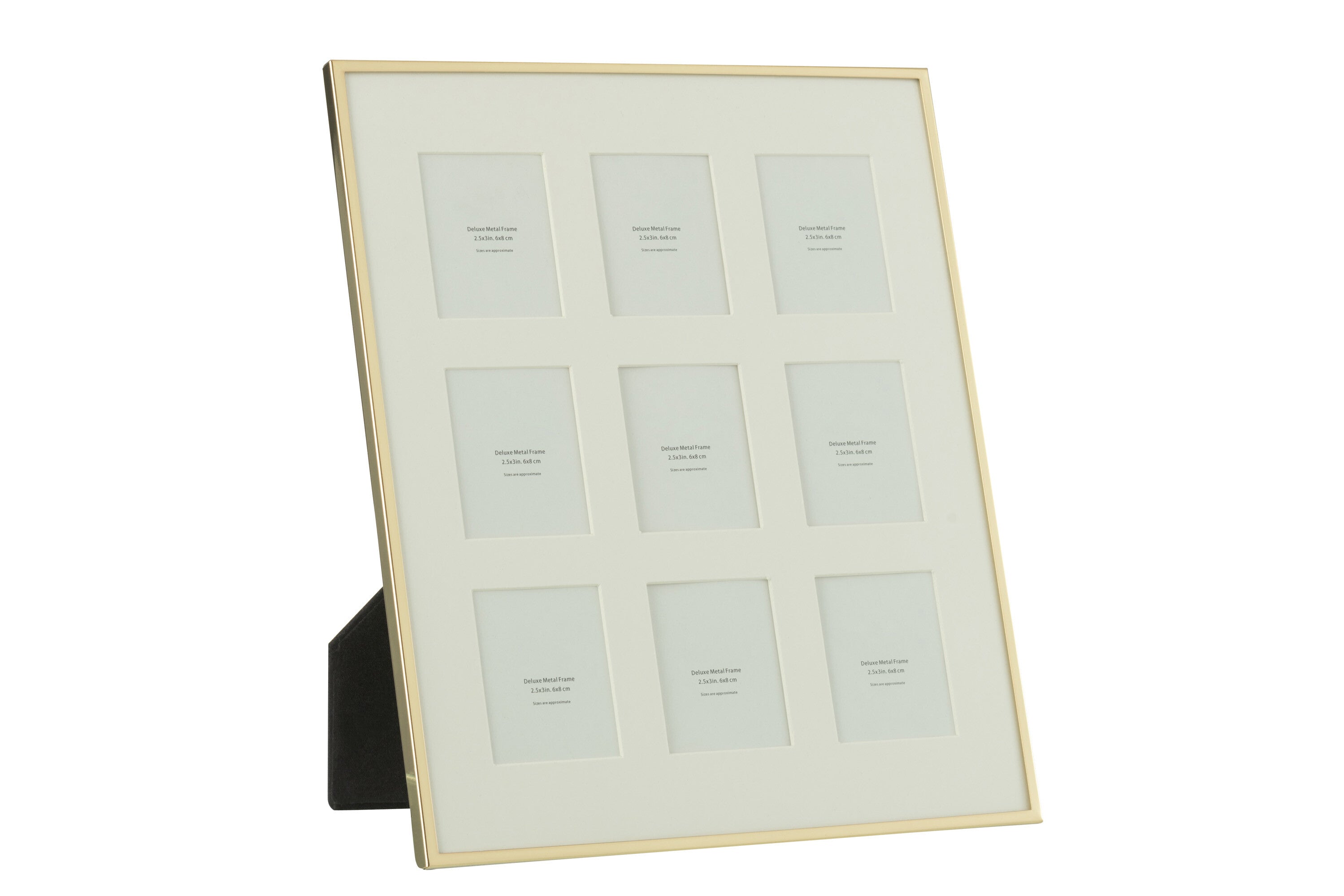 Fab Gifts | J-Line Photo Frame Fine Gold 9 Pictures 2.5X3 by Weirs of Baggot Street