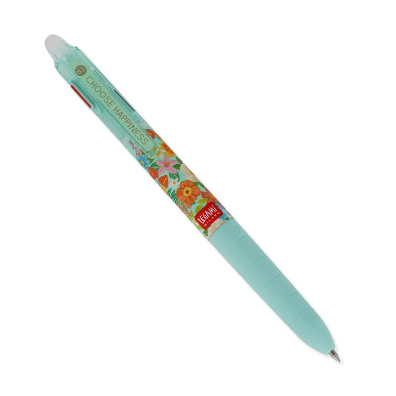 Back to School | Legami Erasable Gel Pen 3 Colours Floral by Weirs of Baggot Street
