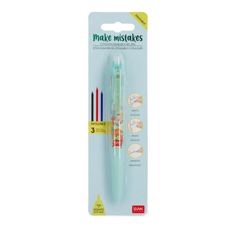 Back to School  Legami Erasable Gel Pen Floral by Weirs of Baggot St