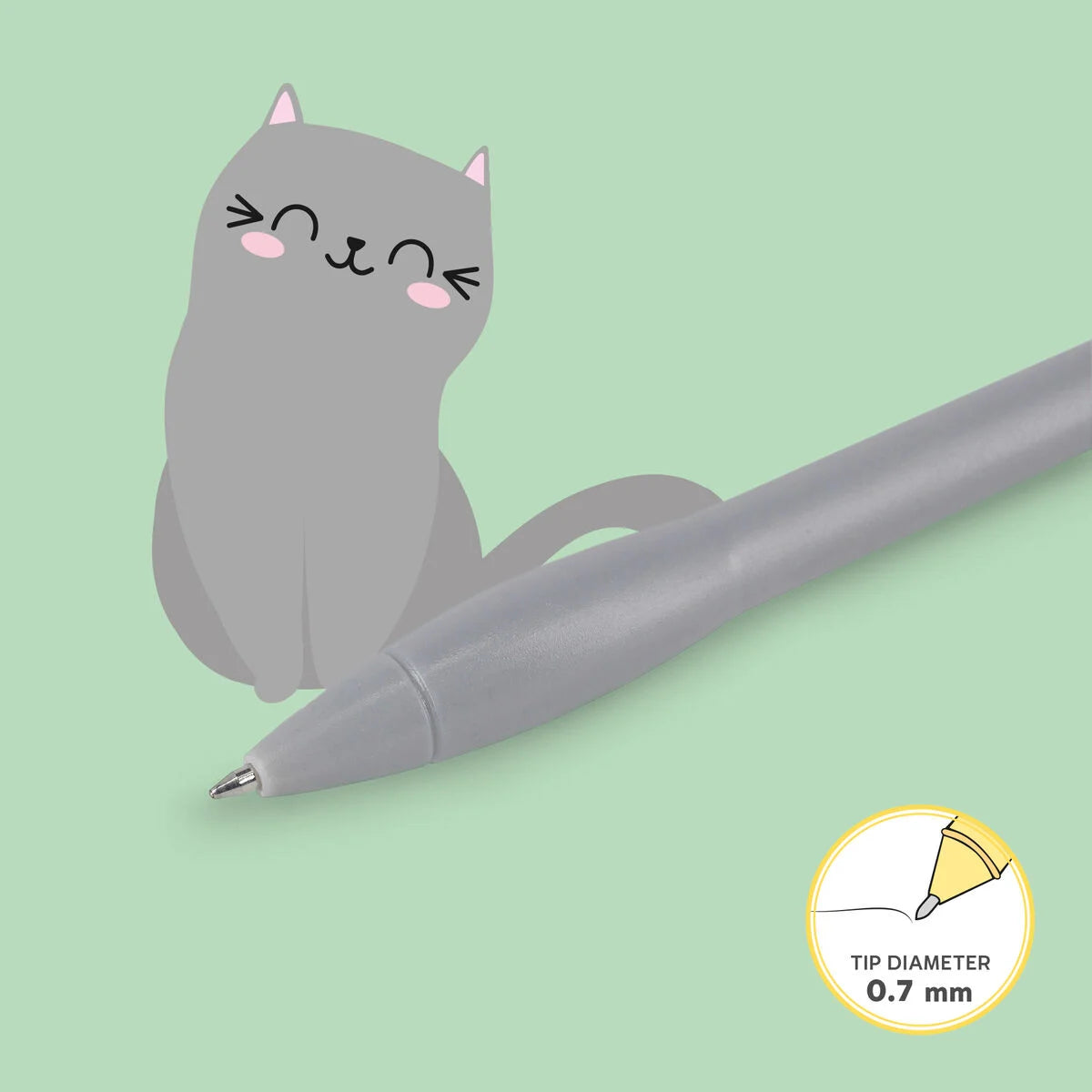 Back to School | Legami Light Up Ballpoint Pen Kitty by Weirs of Baggot Street