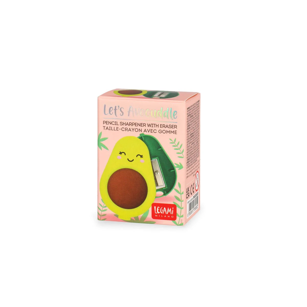 Back to School | Legami Pencil Sharpener With Eraser Avocado by Weirs of Baggot Street