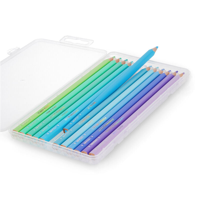 Back to School | Legami Set Of 12 Colouring Pencils Cyan Ocean Palette by Weirs of Baggot Street