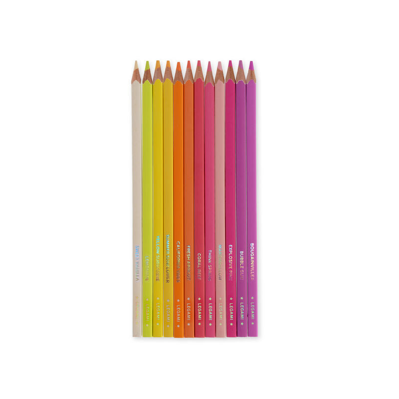 Back to School | Legami Set Of 12 Colouring Pencils Sunset Palette by Weirs of Baggot Street