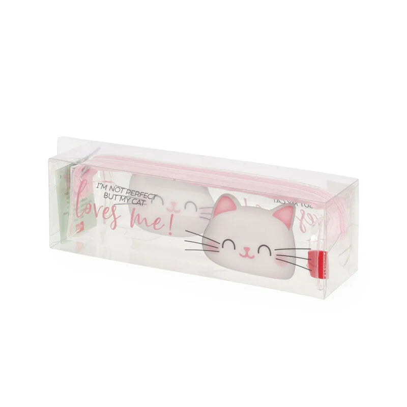 Back to School | Legami Transparent Pencil Case Kitty by Weirs of Baggot Street