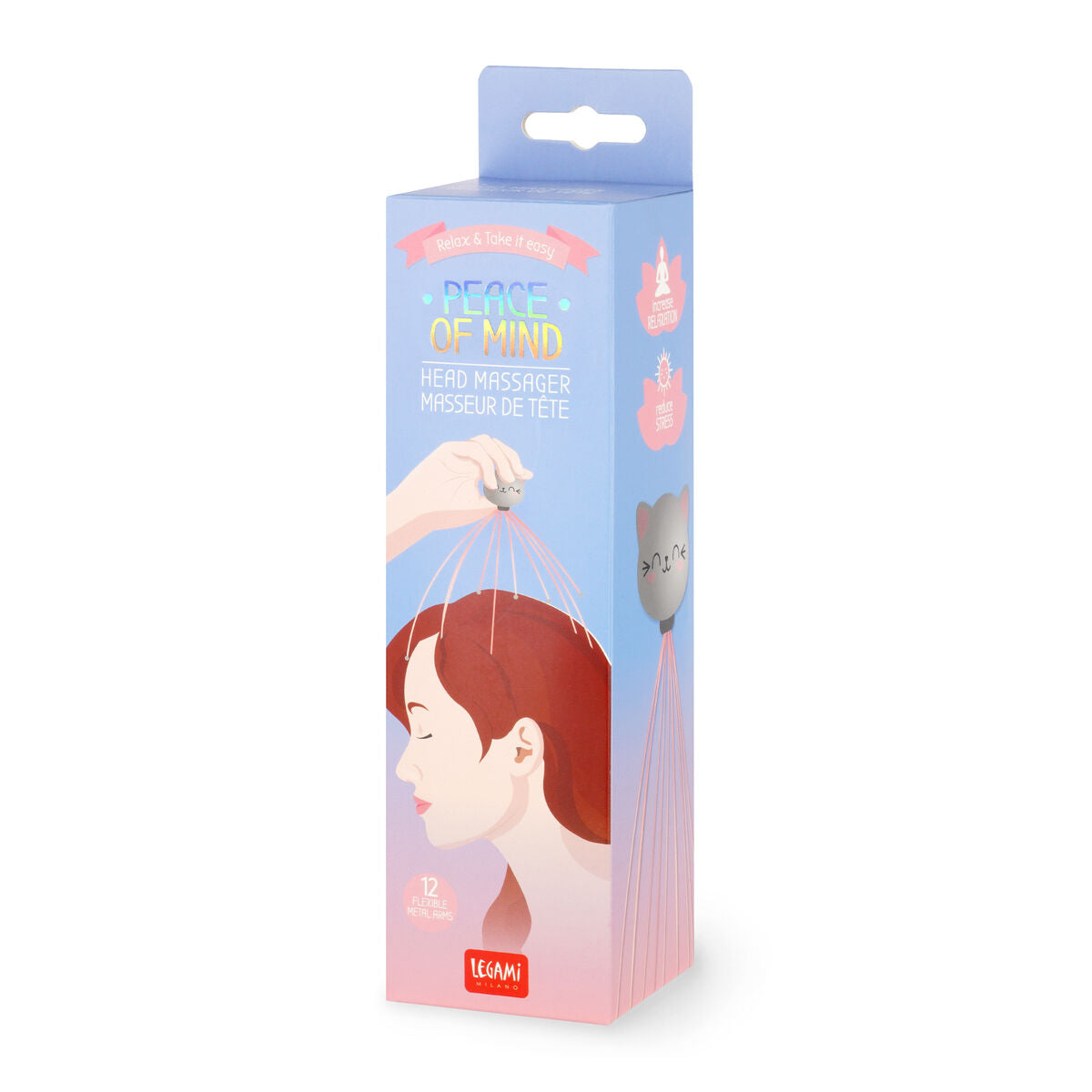Beauty | Legami Peace Of Mind Head Massager Kitty by Weirs of Baggot Street