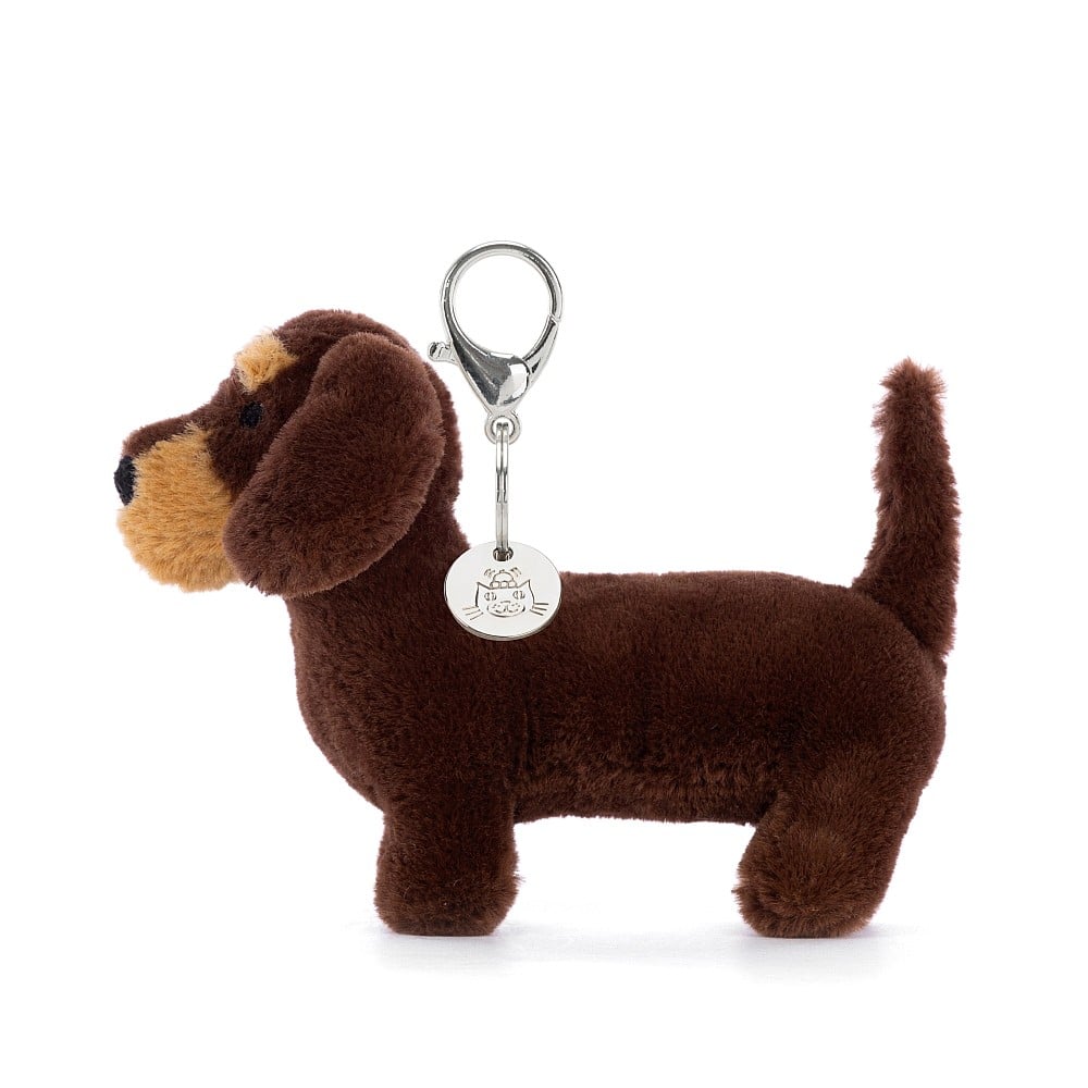 Bubs & Kids Fabulous Gifts Kids Toys Jellycat Otto Sausage Dog Bag Charm by Weirs of Baggot Street