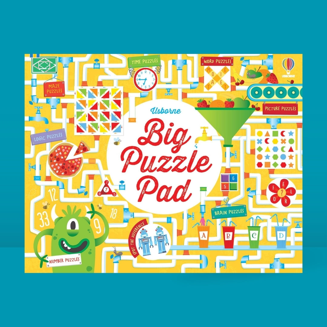 Bubs & Kids Little Bookworms Usborne Big Puzzle Pad by Weirs of Baggot Street