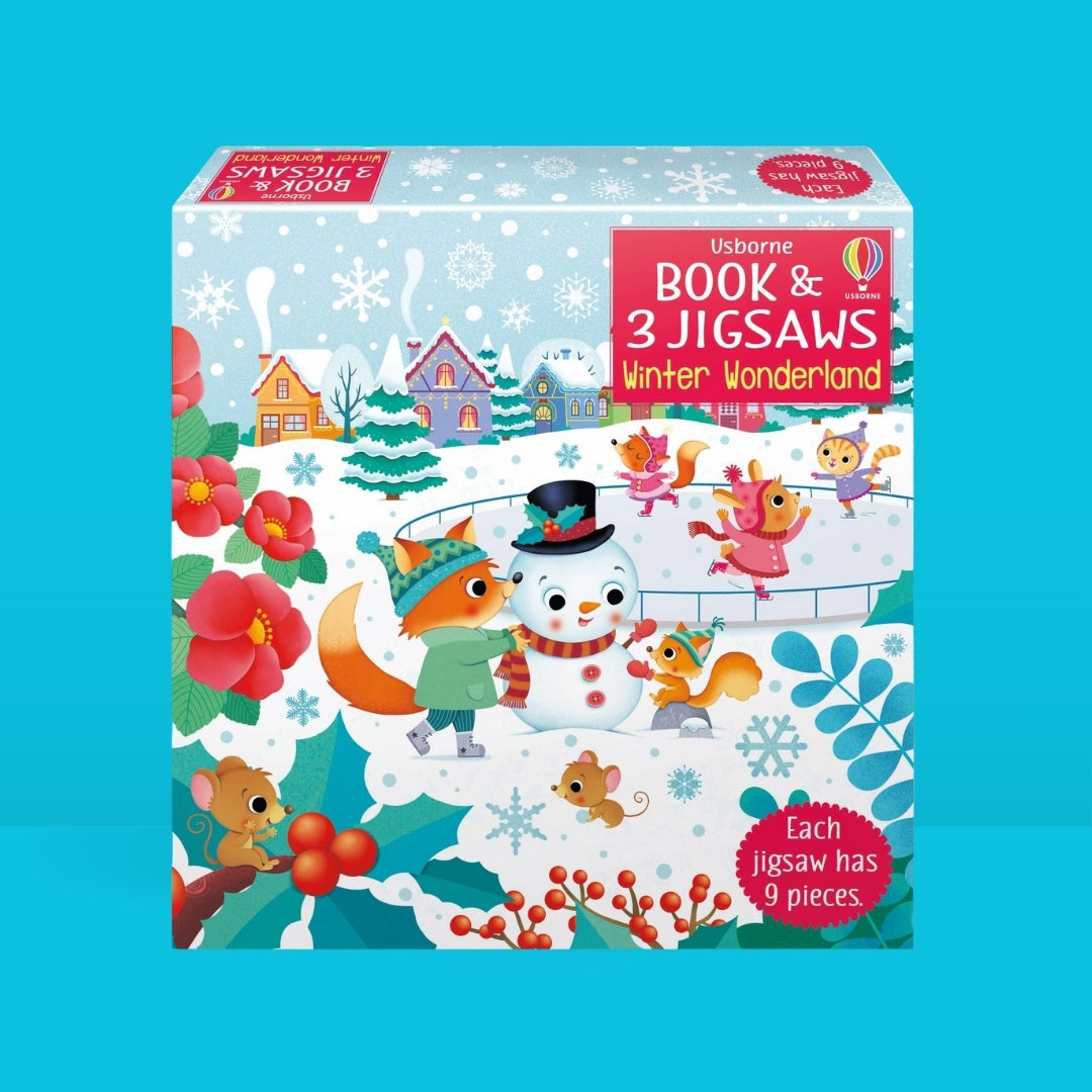 Bubs & Kids Little Bookworms Usborne Book & 3 Jigsaw_ Winter by Weirs of Baggot Street