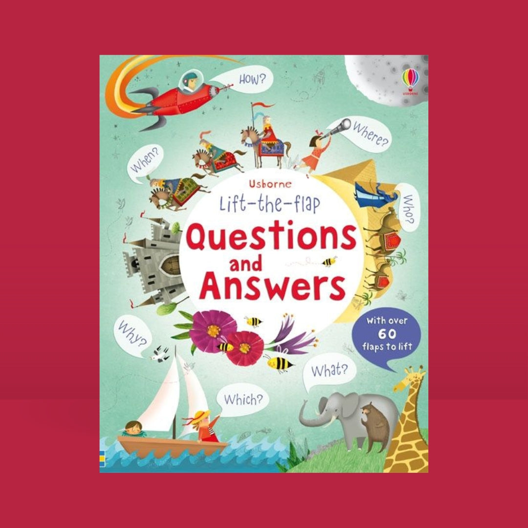 Bubs & Kids Little Bookworms Usborne Lift The Flap Q&A Book by Weirs of Baggot Street