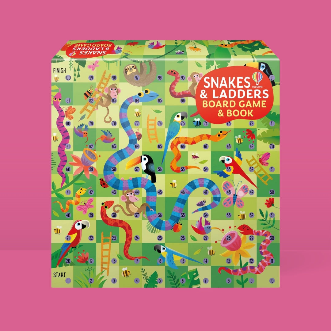Bubs & Kids Little Bookworms Usborne Snakes and Ladders Board Game by Weirs of Baggot Street