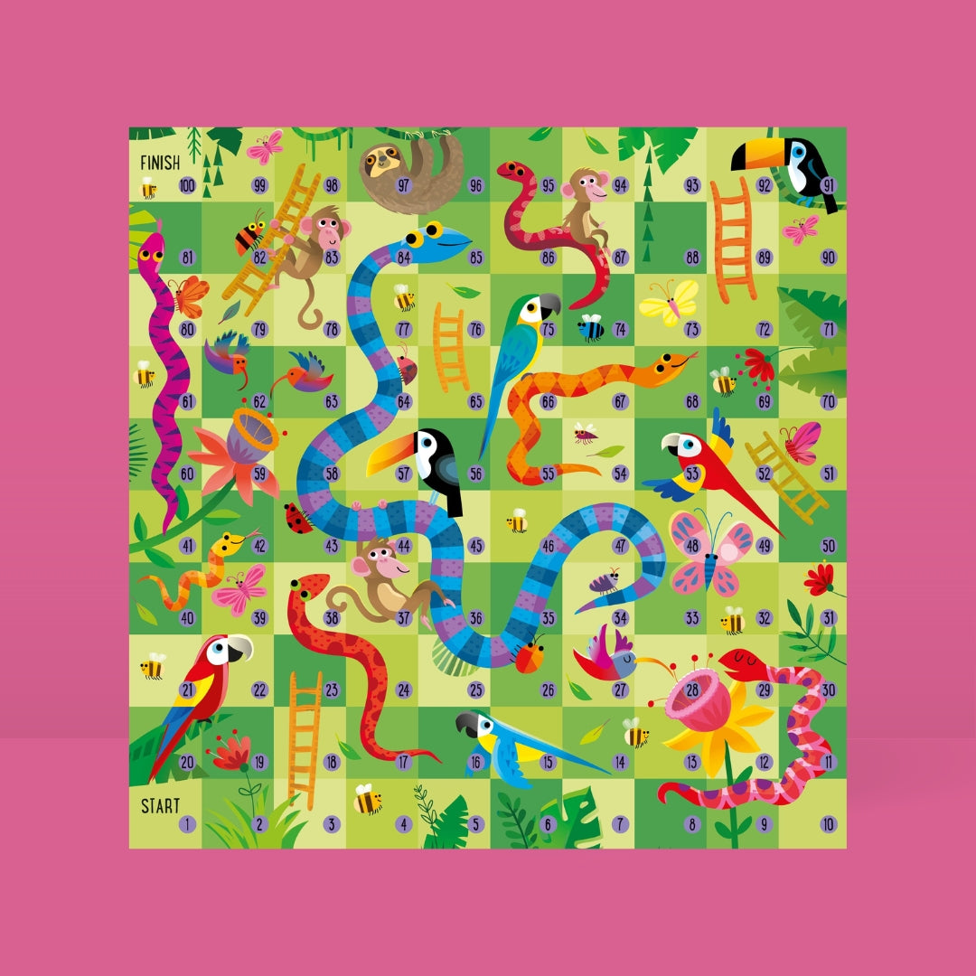 Bubs & Kids Little Bookworms Usborne Snakes and Ladders Board Game by Weirs of Baggot Street