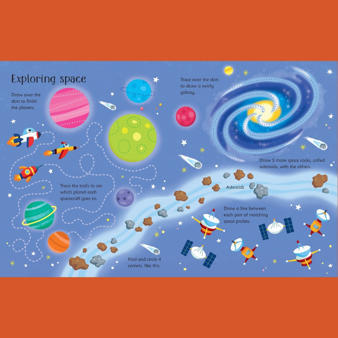 Bubs & Kids Little Bookworms Usborne Wipe Clean Space Activities by Weirs of Baggot Street