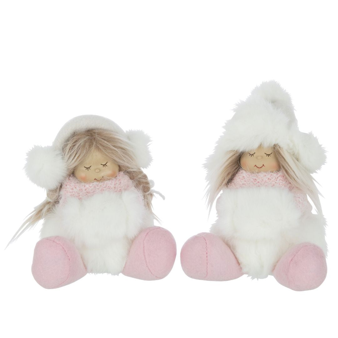 Christmas Shop | J-Line Sitting Girls 2 Assorted by Weirs of Baggot Street
