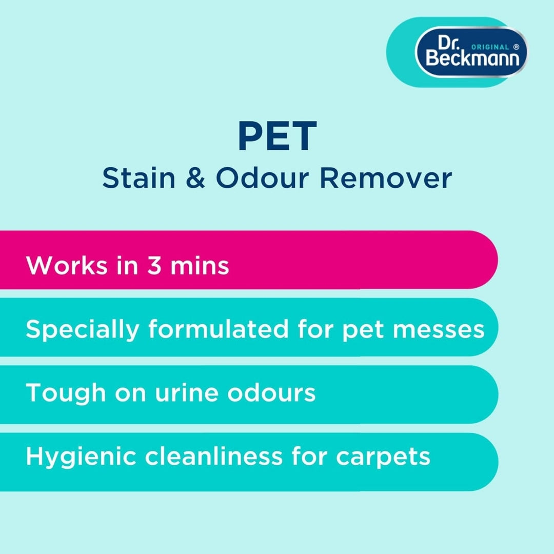 Cleaning Accessories Dr Beckmann Pet Stain Odour Remover W_Brush 650ml by Weirs of Baggot Street